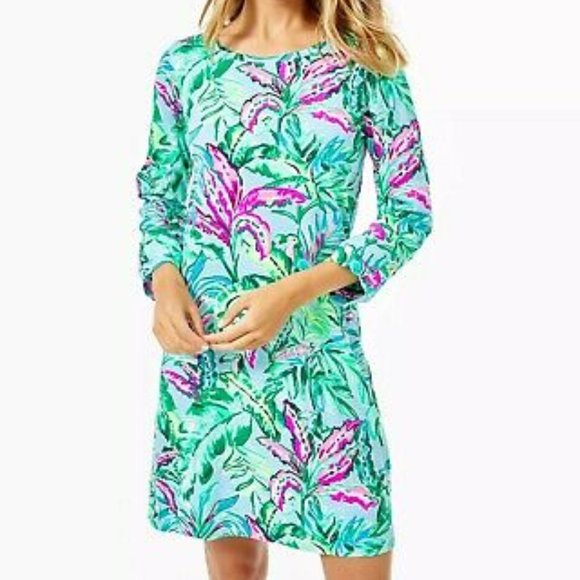 Lilly Pulitzer Linden Dress Porto Blue 